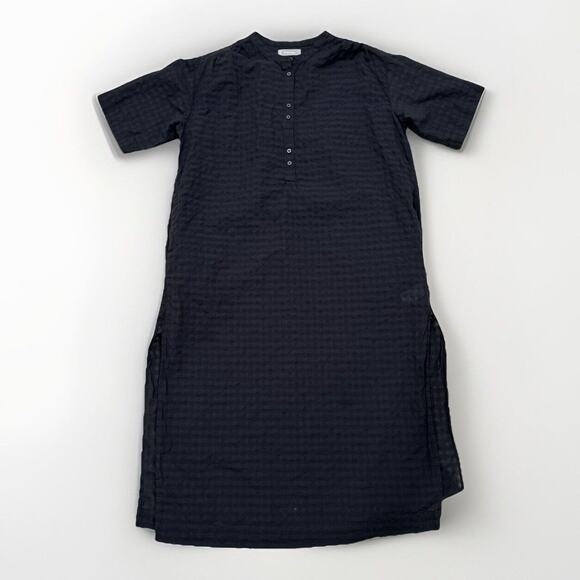 Everlane Dresses & Skirts - Everlane The Caftan Dress Womens M Cotton Black Lagenlook Minimalist Pocket Slit